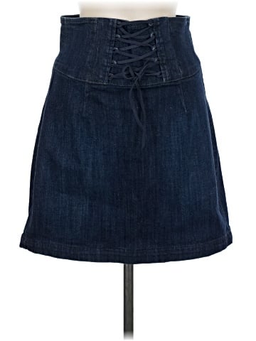 Express Denim Skirt (view 1)