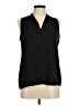Banana Republic 100% Polyester Black Sleeveless Blouse Size Med Petite - photo 1