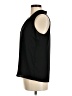 Banana Republic 100% Polyester Black Sleeveless Blouse Size Med Petite - photo 5