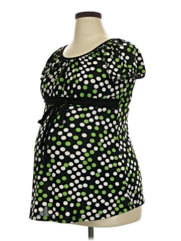 Blooming Rose Maternity Short Sleeve Top (view 1)