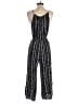Aqua 100% Rayon Graphic Black Jumpsuit Size M - photo 2