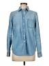 J.Crew 100% Cotton Blue Long Sleeve Button-Down Shirt Size 6 - photo 1