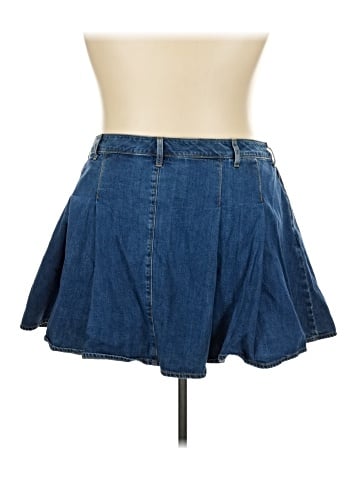 Lands' End Denim Skirt (view 2)