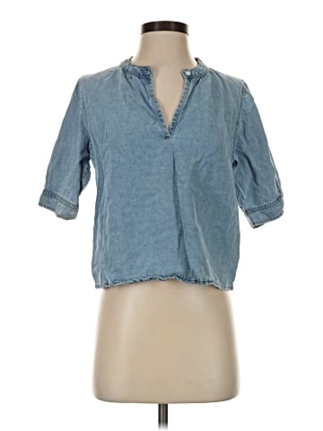 Velvet Heart 3/4 Sleeve Button-Down Shirt (view 1)