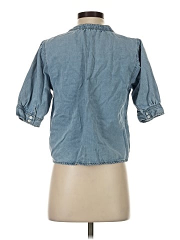 Velvet Heart 3/4 Sleeve Button-Down Shirt (view 2)