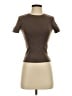 Zara Brown Short Sleeve Turtleneck Size S - photo 1