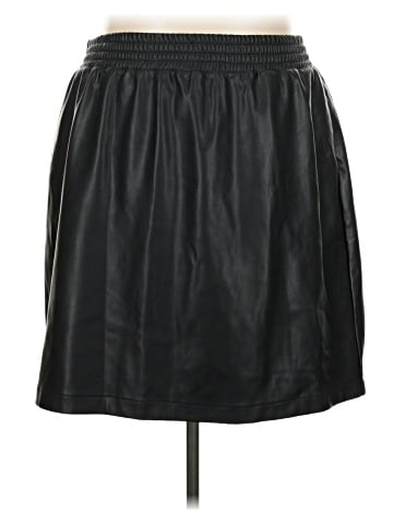 Universal Standard for J.Crew Faux Leather Skirt (view 1)