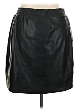 Universal Standard for J.Crew Faux Leather Skirt (view 2)