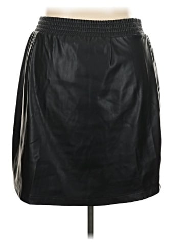 Universal Standard for J.Crew Faux Leather Skirt (view 2)