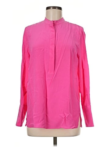 Carlisle Long Sleeve Silk Top (view 1)