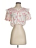 LoveShackFancy 100% Cotton Pink Short Sleeve Blouse Size S - photo 1