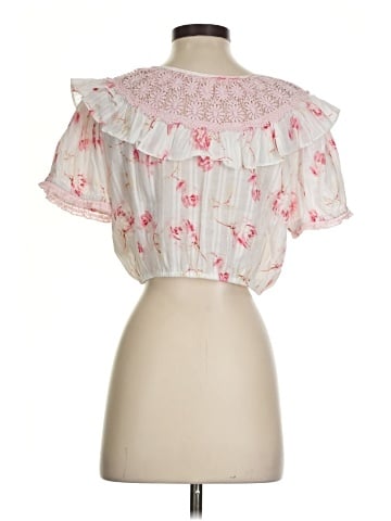 LoveShackFancy Short Sleeve Blouse (view 2)