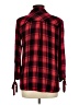 Unbranded Plaid Red Long Sleeve Blouse Size L - photo 2
