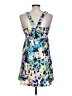 Nicholas 100% Viscose Floral Blue Cocktail Dress Size 10 - photo 2