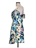 Nicholas 100% Viscose Floral Blue Cocktail Dress Size 10 - photo 5