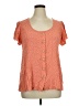 Torrid Orange Short Sleeve Blouse Size 1X Plus (1) - photo 1