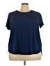 Zelos Solid Blue Active T-Shirt Size 3X - photo 1