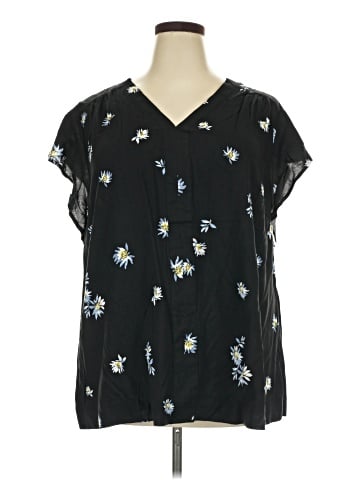 Evans Short Sleeve Blouse (view 1)