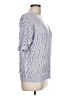 Autumn Cashmere 100% Cotton Silver Pullover Sweater Size L - photo 4