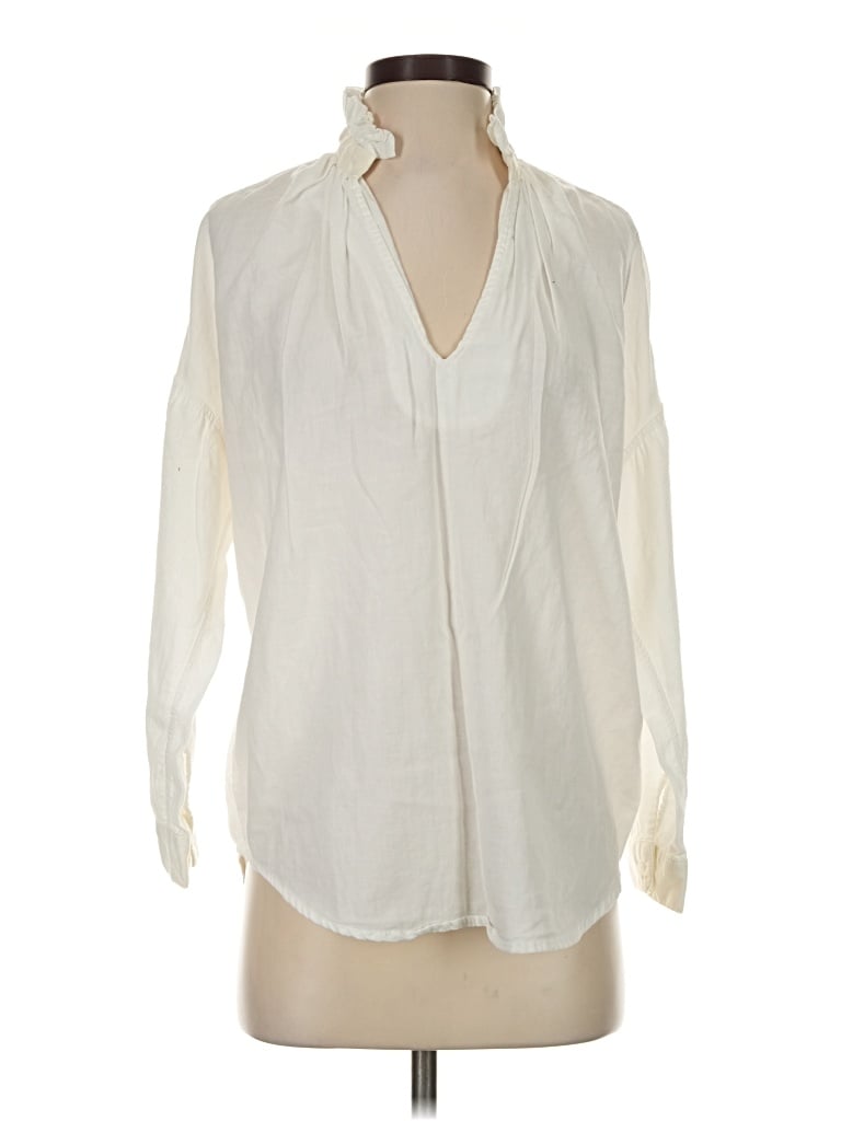 Pre-owned A Shirt Thing Long Sleeve Blouse In Ivory