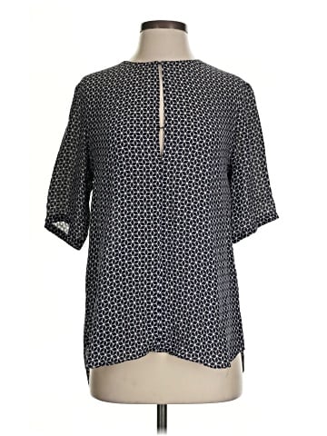 Theory Short Sleeve Silk Top (view 1)