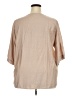 Unbranded Tan 3/4 Sleeve Blouse Size 3X - photo 2