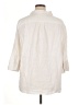 Zara Ivory 3/4 Sleeve Button-Down Shirt Size XL - photo 2