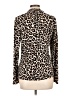 Worthington Animal Print Brown Long Sleeve Blouse Size L - photo 2