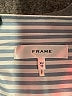 FRAME 100% Silk Stripes Blue Long Sleeve Silk Top Size XS - photo 7