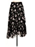 Ulla Johnson 100% Silk Floral Black Silk Skirt Size 8 - photo 1