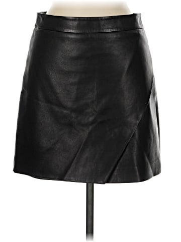 Michelle Mason Faux Leather Skirt (view 1)