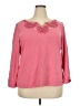Ruby Rd. Pink 3/4 Sleeve T-Shirt Size 2X - photo 1