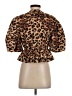 Cider 100% Polyester Brown Short Sleeve Blouse Size S - photo 2