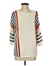 Cozy Casuals 100% Polyester Stripes Ivory Pullover Sweater Size S - photo 1