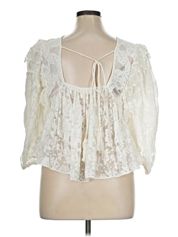 Forever That Girl for Anthropologie 3/4 Sleeve Blouse (view 2)