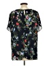 Counterparts 100% Polyester Black Short Sleeve Blouse Size XL - photo 2