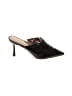 Something Navy 100% Leather Black Mule/Clog Size 7 1/2 - photo 1