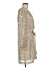 Ann Taylor LOFT 100% Polyester Metallic Gold Cocktail Dress Size 6 - photo 4