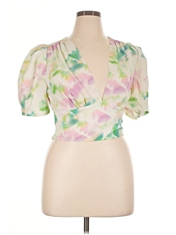 Amanda Uprichard Short Sleeve Blouse (view 1)