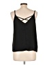 Mi ami 100% Polyester Black Sleeveless Blouse Size L - photo 2
