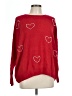 Vince Camuto Hearts Red Pullover Sweater Size L - photo 1