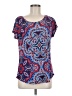 Westport Blue Short Sleeve Blouse Size M - photo 1