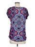 Westport Blue Short Sleeve Blouse Size M - photo 2