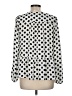 Ann Taylor LOFT 100% Polyester Polka Dots Ivory Long Sleeve Blouse Size M - photo 2