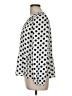 Ann Taylor LOFT 100% Polyester Polka Dots Ivory Long Sleeve Blouse Size M - photo 5