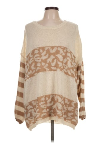 Pink Lily Pullover Sweater (view 1)