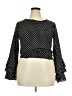 Unbranded Polka Dots Black Long Sleeve Blouse Size XXL (estimated) - photo 1