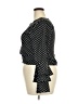 Unbranded Polka Dots Black Long Sleeve Blouse Size XXL (estimated) - photo 5