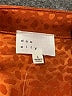 Dee Elly Polka Dots Orange Long Sleeve Blouse Size L - photo 7