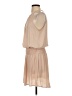 Lush 100% Polyester Solid Tan Casual Dress Size S - photo 5